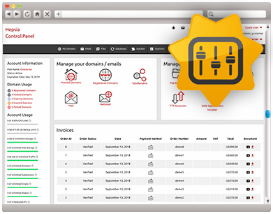 Painel De Controle De Hospedagem Web